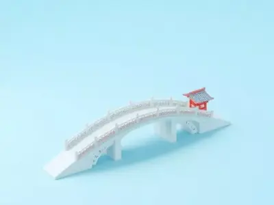 Chinese Bridge 3D model
