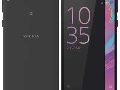 Sony Xperia E5 black 3D model