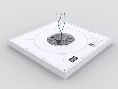 Square Recessed LED Panel 24W Downlight Low-poly 3D model