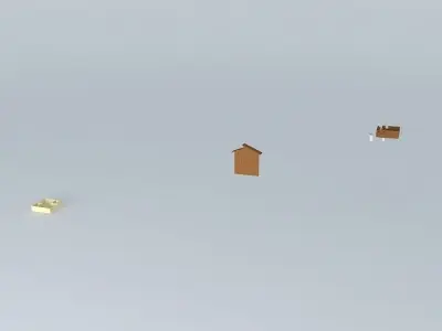 Floor Plans and Clerestory Roof Free 3D model