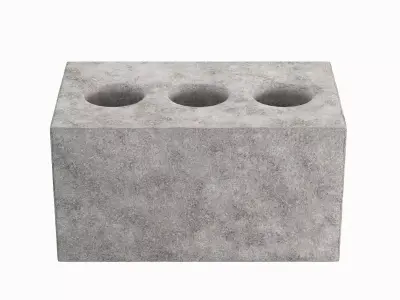 Concrete Brick 02 Low-poly 3D model