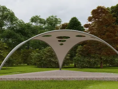 Modern Tent Free 3D model