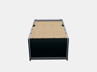 HAUGA Cabinet with 2 doors Low-poly 3D model