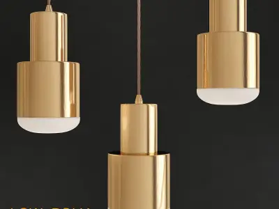 Chandelier collection 3d model pieces Low-poly 3D model