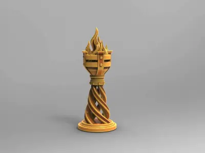 Medieval Braziers 3D print model