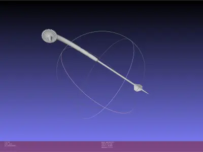 Star Wars Boba Fett Gaffi Stick Printable Assembly 3D print model