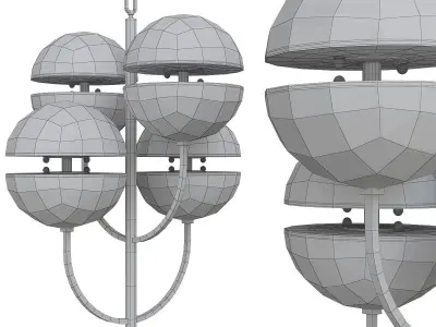 CHANDELIER SPIRIDON 3d model Low-poly 3D model