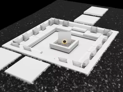 Garden patio 3D model