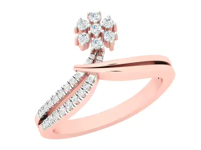 Women Ring  Render 3dm STL OBJ FBX Details 3D print model 425