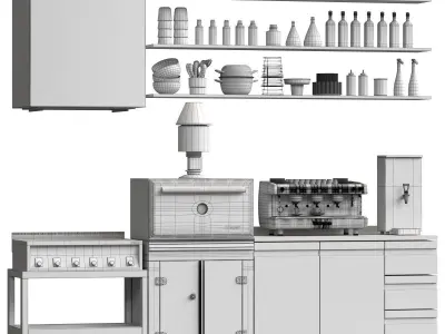 Restaurant Technology Zone Kit v2 3D model