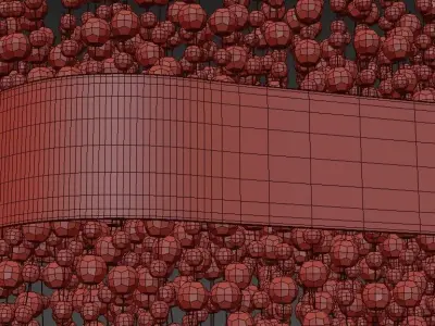Suspended chandelier LUSINE by Lampatron 150cm 3D model