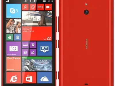 Nokia Lumia 1320 red 3D model