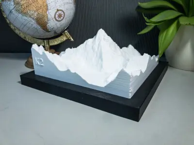 K2 Mountain 3D print model