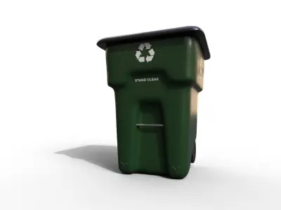 Urban Trash Container Low-poly 3D model
