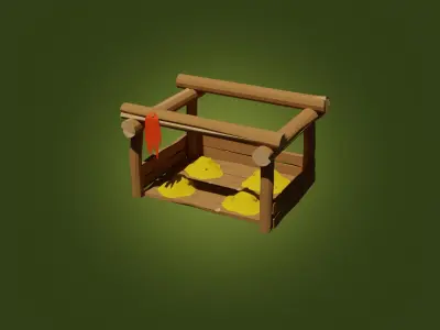 Goblins Storage Game ready Low-poly 3D model