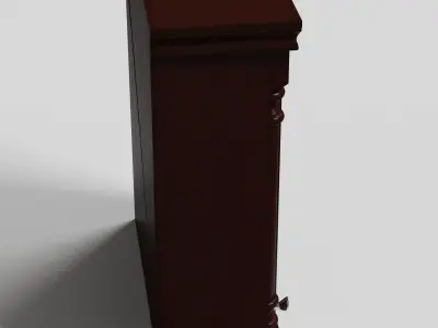 Toilet Bathroom Storage Wall Cabinet Low-poly 3D model