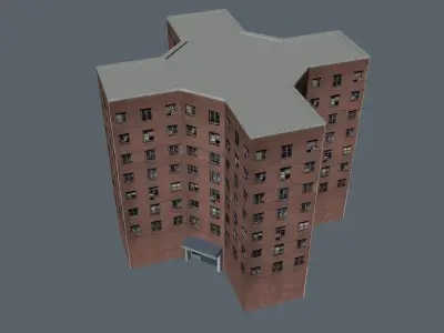 public housing nyc Low-poly 3D model