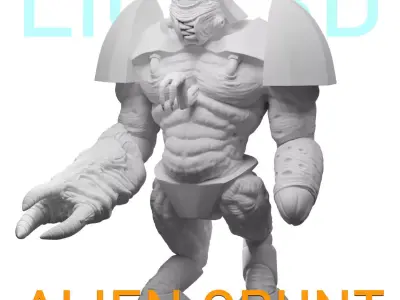 ALIEN GRUNT - HALF LIFE - STL - OBJ - FBX - 3D print model