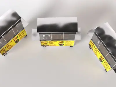 Doner Kebab Street Food Cart  Realistic 3D Model 3D model