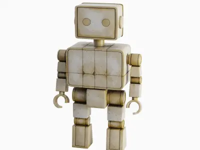 Decorative Robot Sculpture 01 3D model