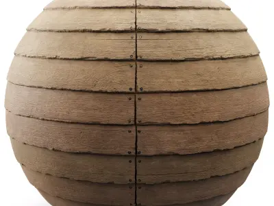 Old Overlapping Wood Planks - Seamless Texture