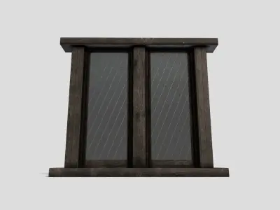 Generic Medieval Window Low-poly 3D model