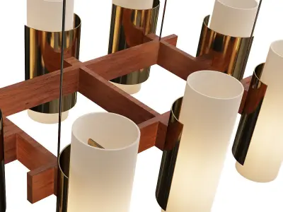 Jakobsson Elegant Chandelier Low-poly 3D model