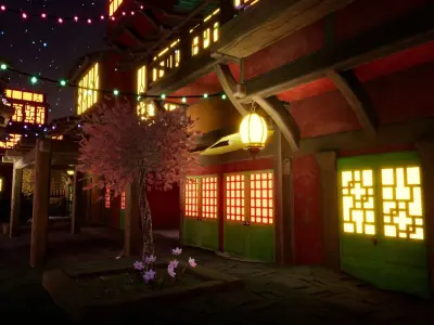 Fantasy Town Vol 1 For Unreal And Unity Low-poly 3D model