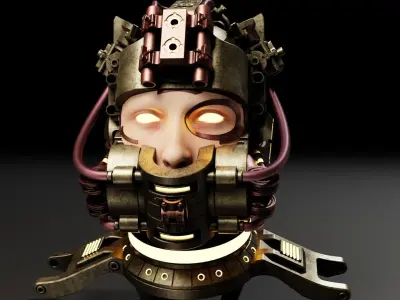 Sci-fi Character Cyborg 008 3D model