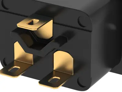 IEC 320 C20 Socket Module 3D model