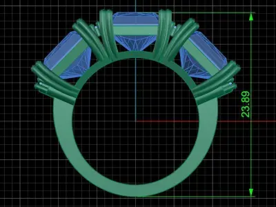 Jewelry ring 430 3D print model