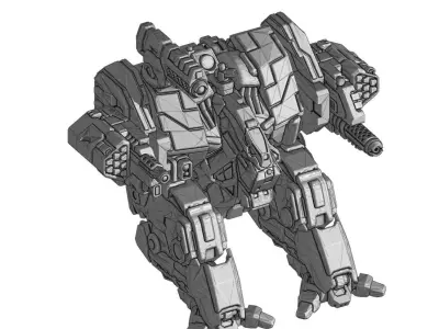 Lupus Nocte Assault Mecha 3D print model
