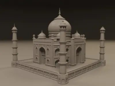Taj mahal 3D print model