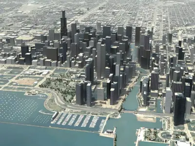 Chicago City 3D model