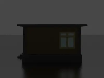 city house low-poly Low-poly 3D model