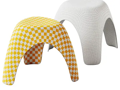 Elephant Stool by Vitra 3D model