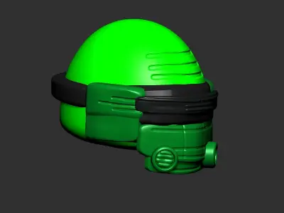 helmet high poly sculpt 3d printable ver 7 3D model 3D model