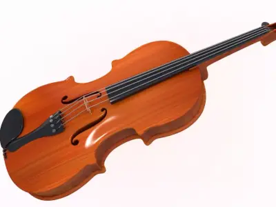 3D Violin model 3D model