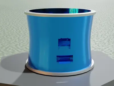 Low Poly Sci-Fi Bracelet Solo Low-poly 3D model