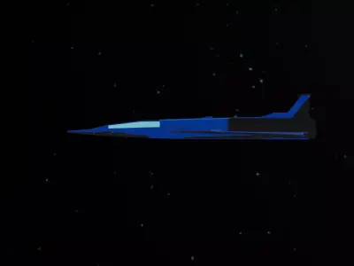 low-poly sci fi  Low-poly 3D model