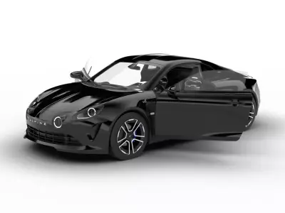 Alpine A110 2018 HQ 3d model 3D model