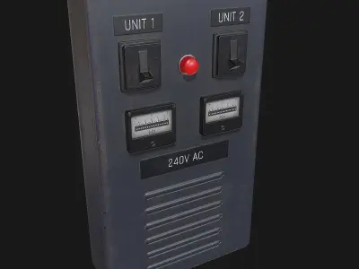 Electrical Boxes Free low-poly 3D model