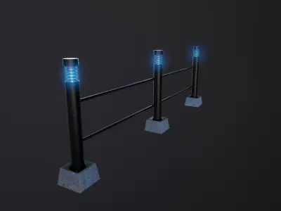 Garden Lights Low-poly 3D model