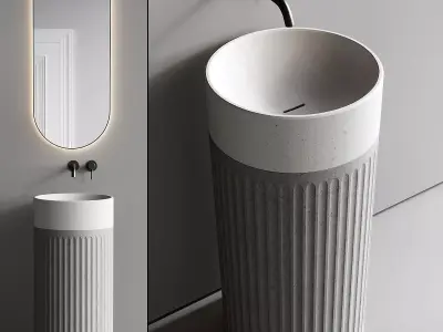 His Odri K Vanity Unit Set 1 3D model