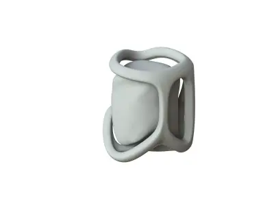 SciFi Shape Object Low Poly 17 Low-poly 3D model