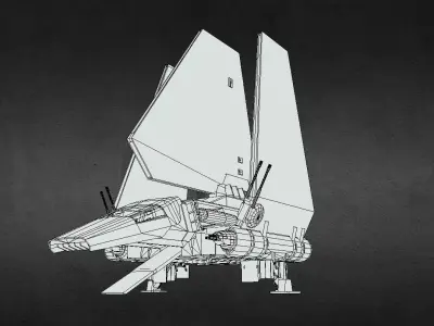 Star Wars - Imperial Lambda Shuttle 3D model