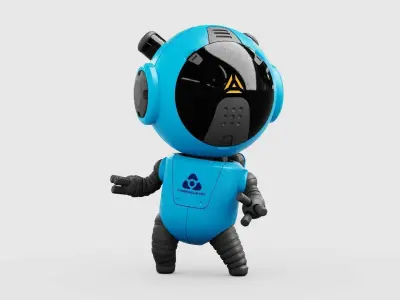 TOON  BOT ECHO RIGGED 3D model