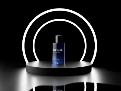 blender scene perfume product render blend file 3D model