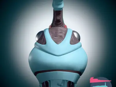 The Guyver I Animated 3D Print Files Bio-boosted Armour Helmet 3D print model