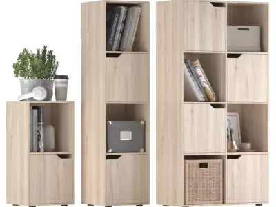 Cube Cupboard  Low-poly 3D model